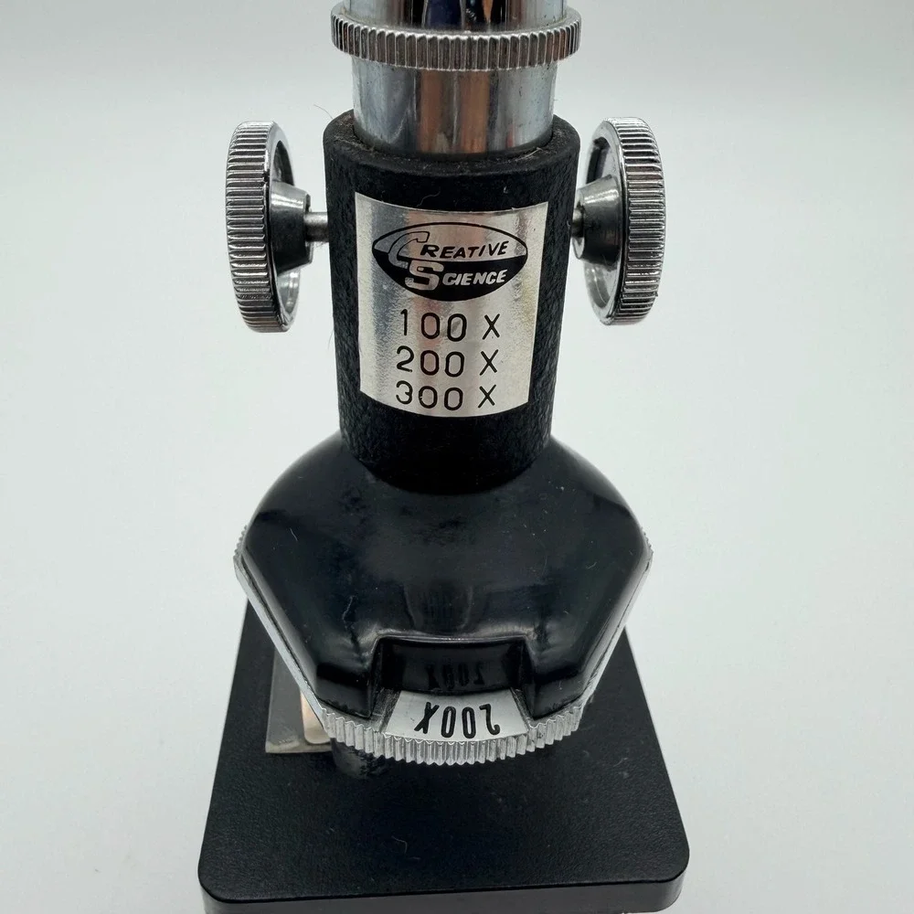 Vintage Creative Science 100x-300x Student Microscope decorative bookshelf displ